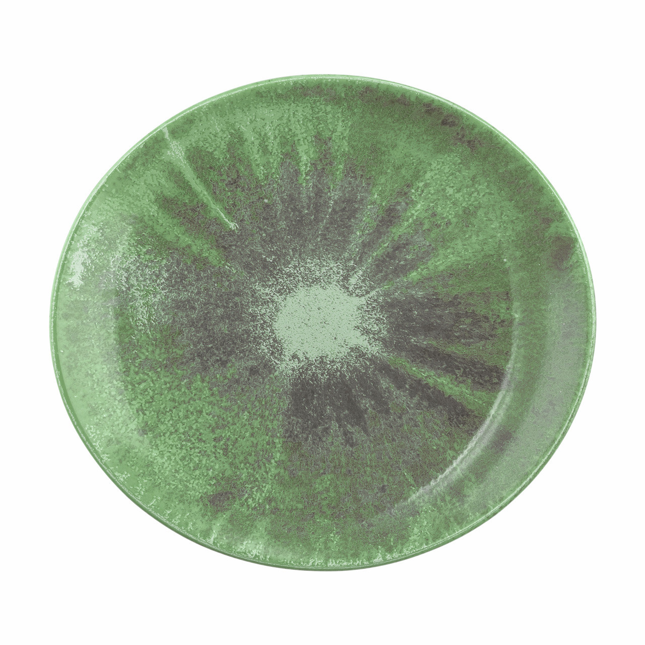 Modern Life, Speiseteller oval 269 x 246 mm Batik Matcha